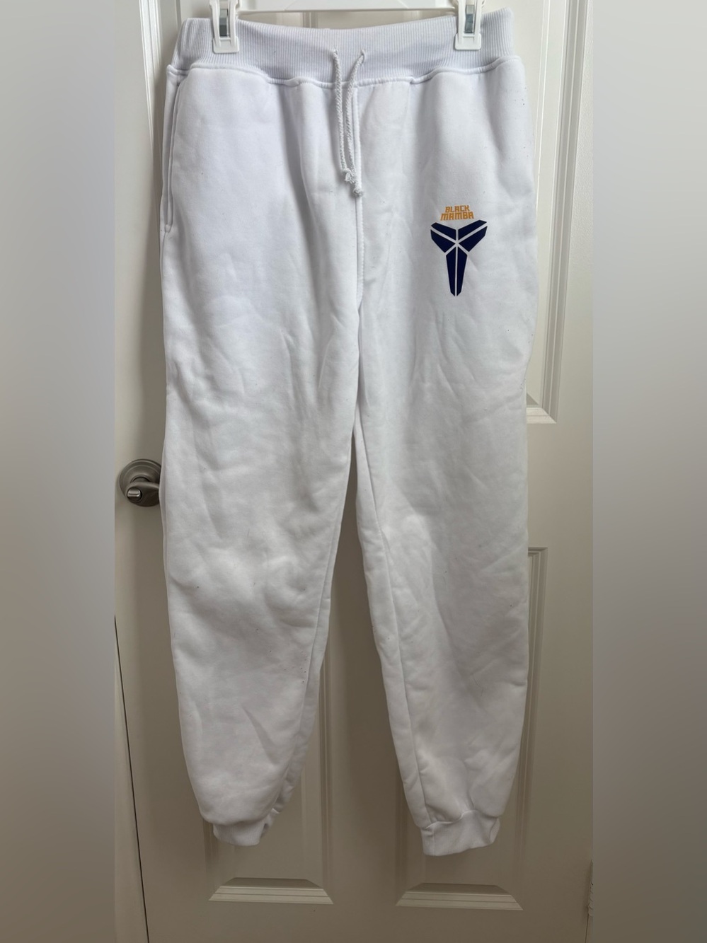 BLACK MAMBA White Men’s Sweatpants